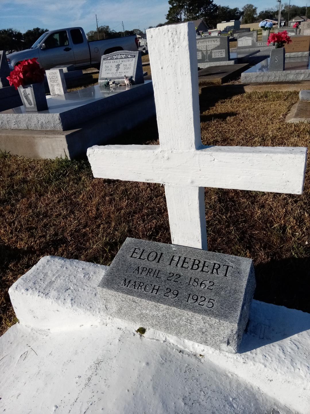 Eloi Hebert and the 100 year old Cross